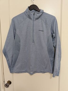 Columbia Light Blue Half-Zip Pullover